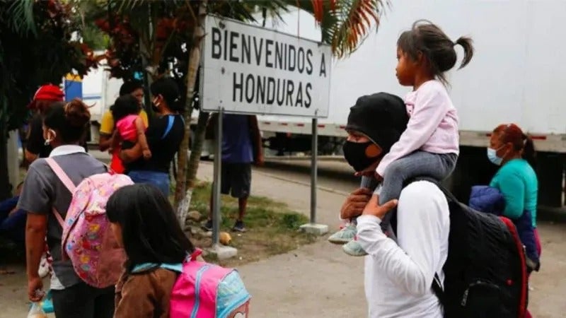 Migrantes en Honduras