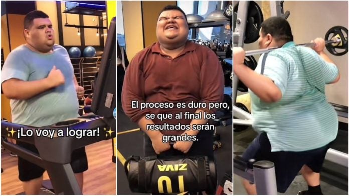 Óscar Velásquez en el gimnasio