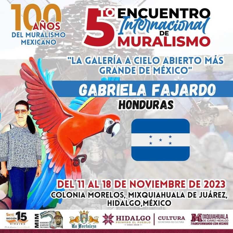  Hondureña representará al país en encuentro internacional de muralismo 