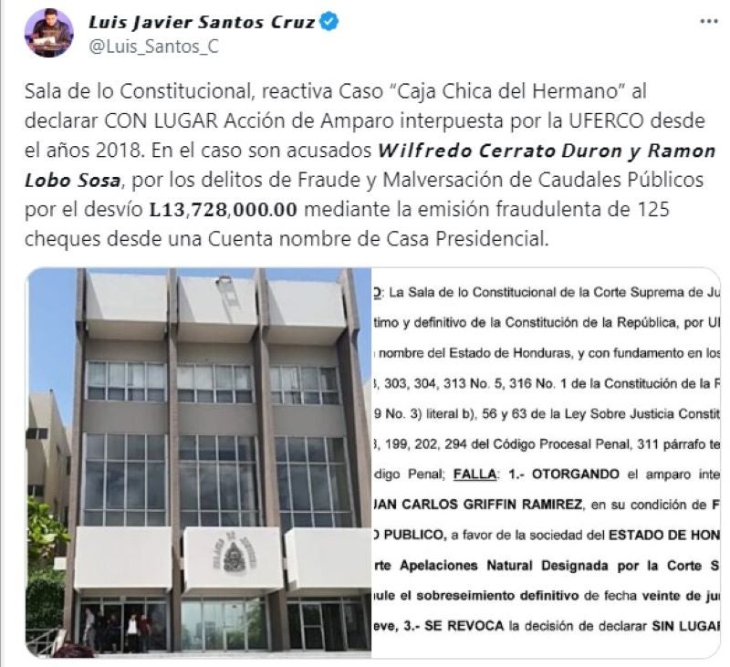 Tuit Luis Javier Santos