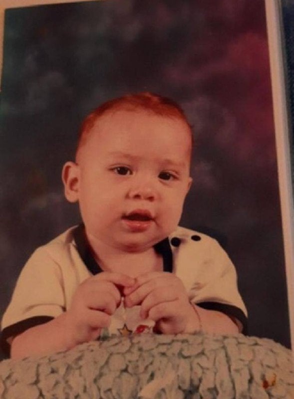Christofer cuando era un bebé. 