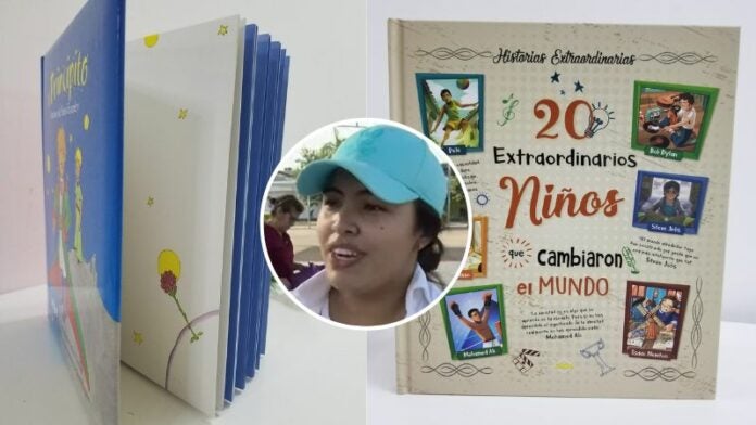 joven vende libro en Choluteca