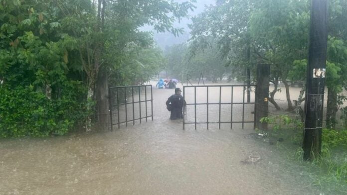 Alerta roja en Omoa