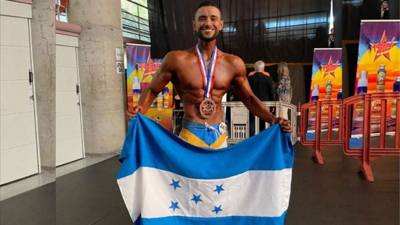 fisicoculturista hondureño en campeonato mundial