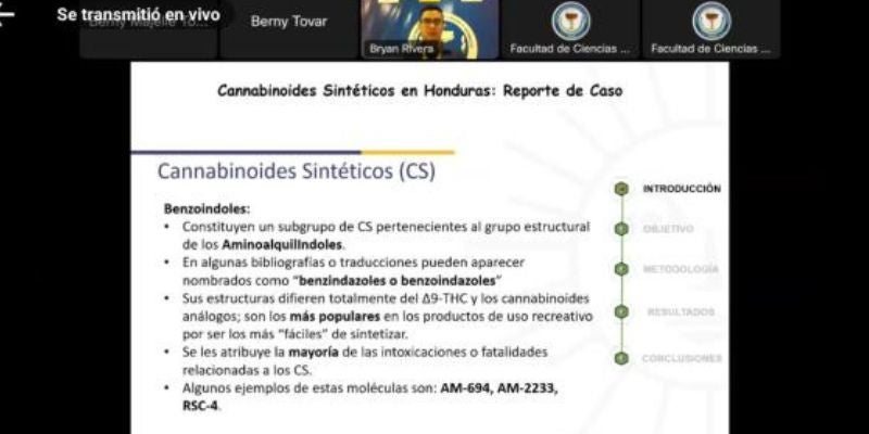 Químico de la UNAH expone sobre cannabinoides sintéticos en Honduras