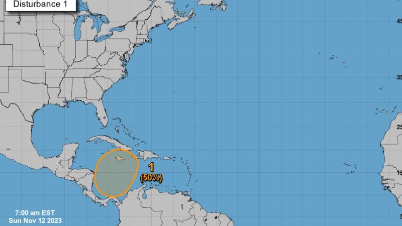 Formación ciclón Caribe