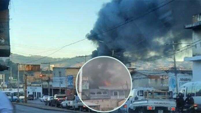 Incendio en colonia obrera