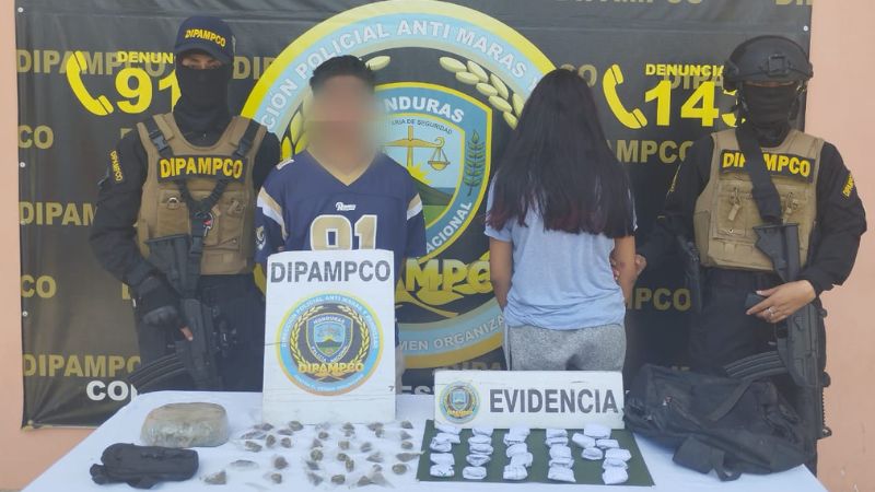 Caen dos miembros de la 18 en Tegucigalpa