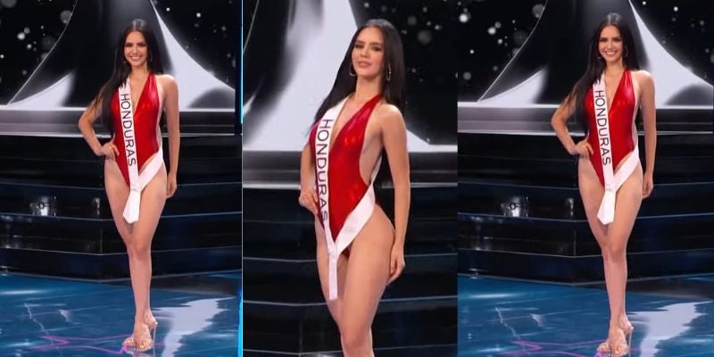 Video | Zuheilyn Clementente deslumbra con traje de baño rojo Miss Universo 2023