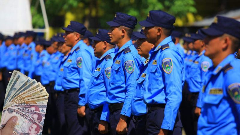 Salario de policías en Honduras