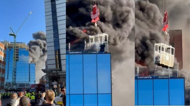 incendio en un edificio en Reino Unido