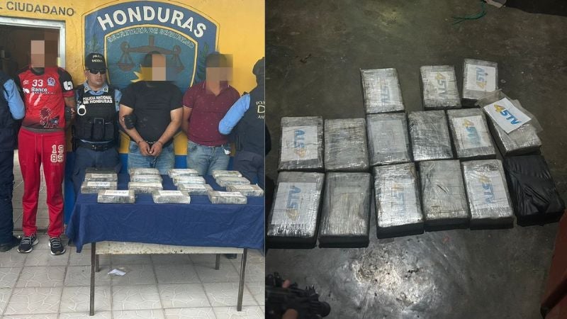 Decomisan paquetes cocaína Copán