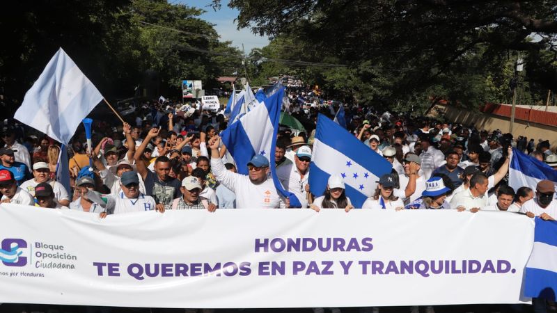 BOC realiza nueva marcha en Choluteca