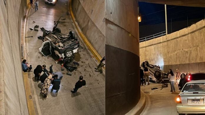 ACCIDENTE EN TÚNEL DEL BULEVAR SUYAPA