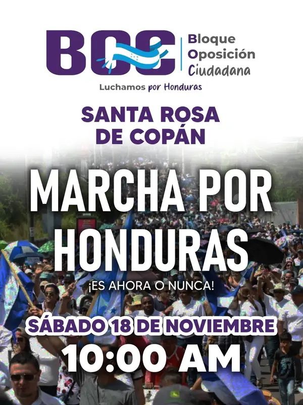 BOC marcha Santa Rosa de Copán