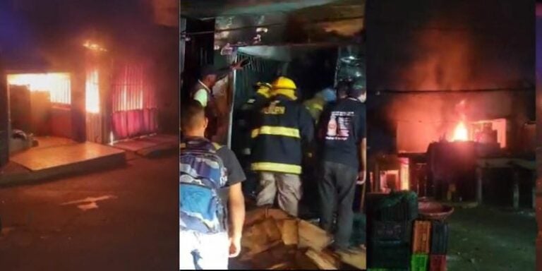 Incendio consume cuatro puestos en el mercado Zonal Belén de Comayagüela