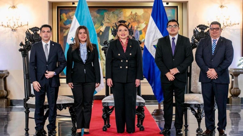 Embajadora de Nicaragua en Honduras, Iris Adelly Acuña Huete. 