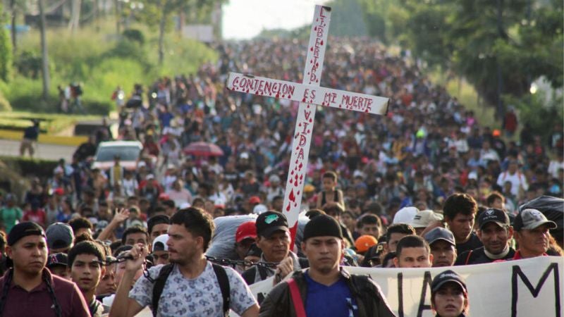 migrantes avanzan México