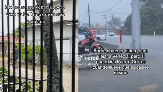 Hondureños ironizan inundaciones 