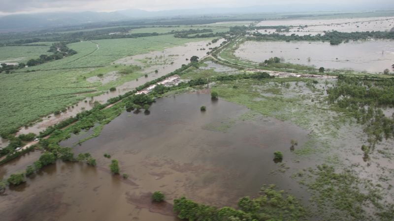 zonas El Progreso inundadas