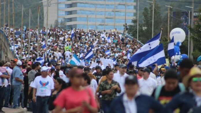 BOC marcha Santa Rosa de Copán