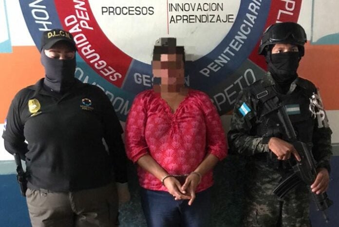 mujer droga cárcel de Juticalpa