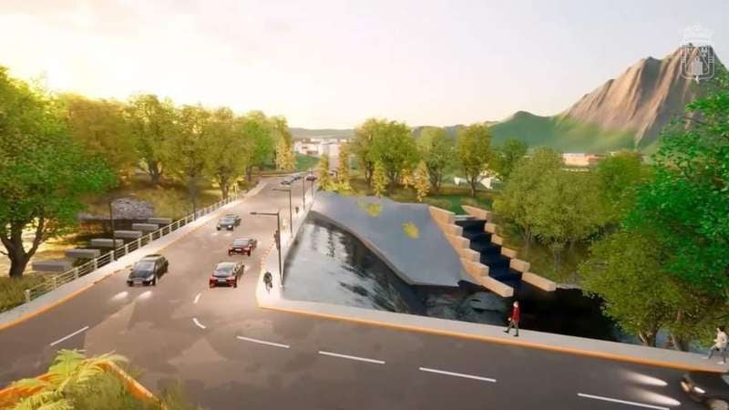 Render que presentaron las autoridades municipales.