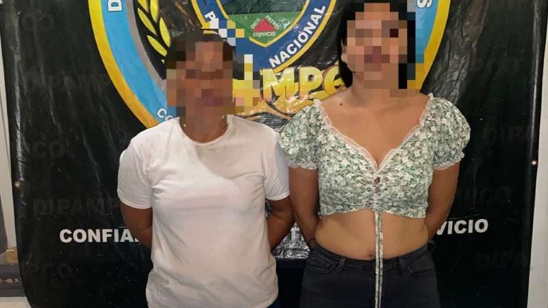 Detención de dos mujeres en La Ceiba.