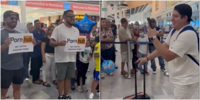 hondureño recibido en aeropuerto