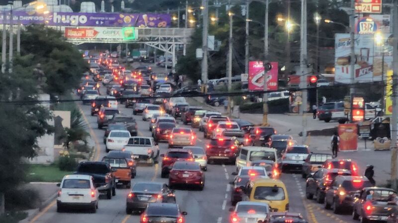 Tráfico en Tegucigalpa