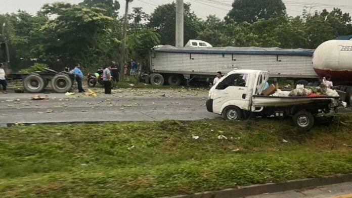 Accidente por sapos en Choloma