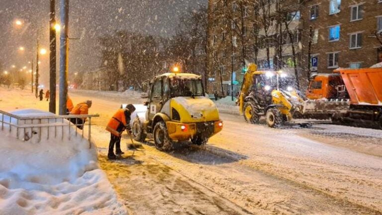 Mayor nevada en Moscú