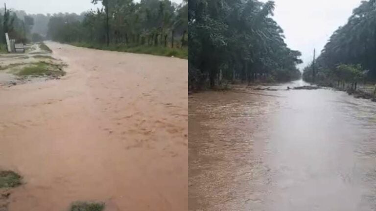 Desborde de río en Jutiapa