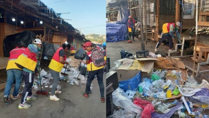 Con calles repletas de basura, capitalinos reciben el 25 de diciembre