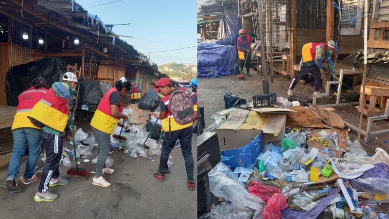 Con calles repletas de basura, capitalinos reciben el 25 de diciembre