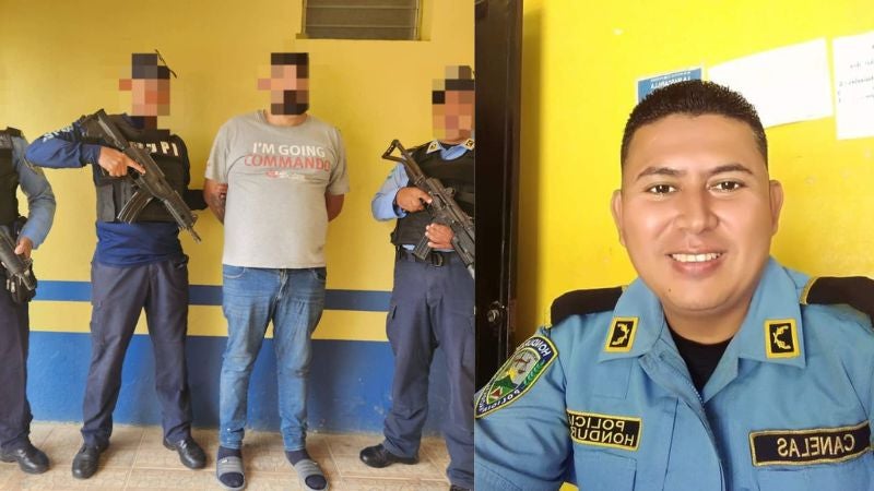 Detención asesino policía Danlí