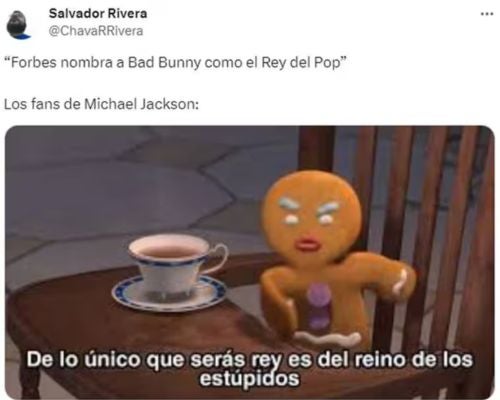 Los mejores memes por nombramiento de Bad Bunny como rey del pop