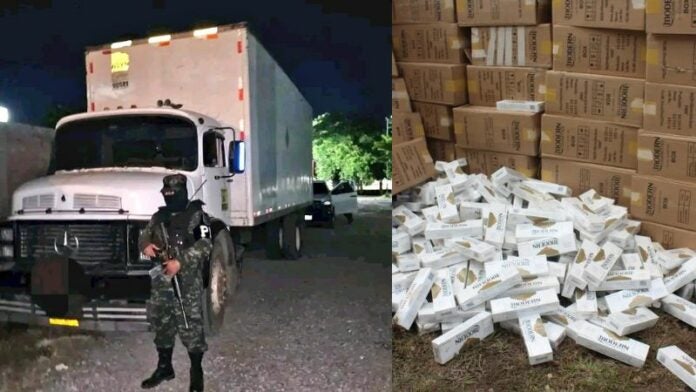 Detienen a hombre por contrabando de cigarros en Choluteca.