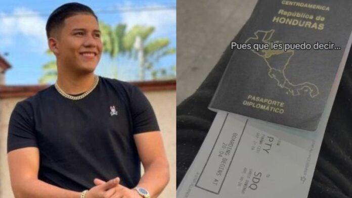 Tiktoker Luis Laboriel presume su pasaporte diplomático