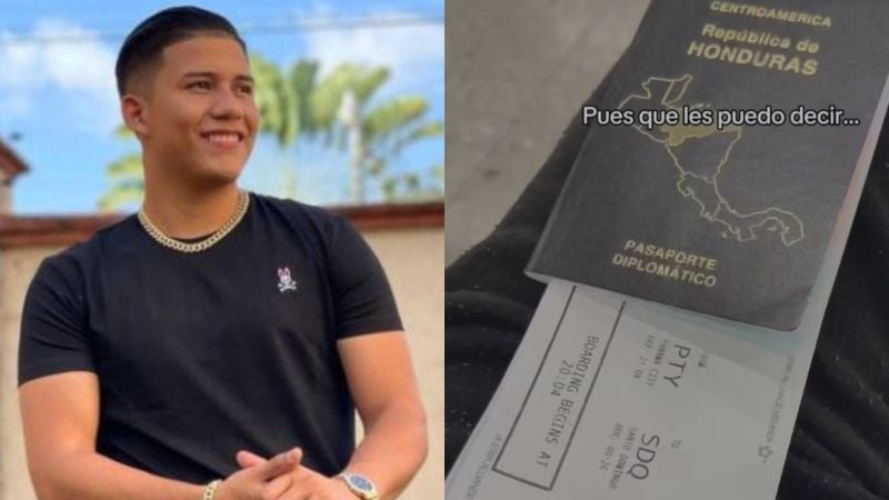 Tiktoker Luis Laboriel presume su pasaporte diplomático