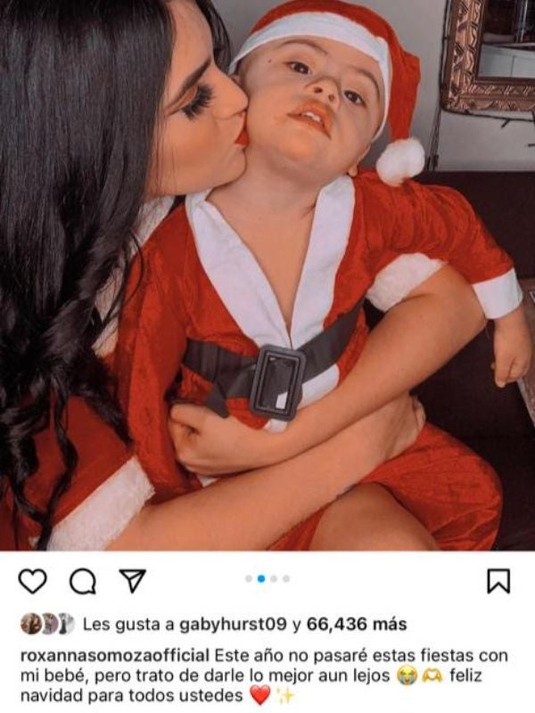 Roxanna sin su hijo