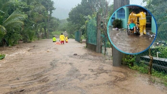 Fuertes lluvias dejan inundaciones en cuatro departamentos del país