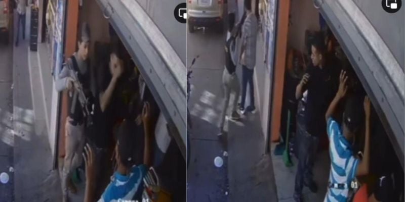 Video: Captan asalto a varias personas en un taller de motos en Comayagüela