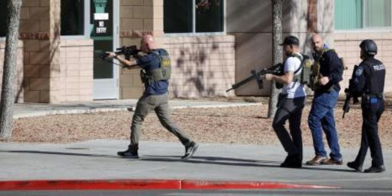 Reportan múltiples víctimas tras tiroteo en universidad de Las Vegas, Nevada