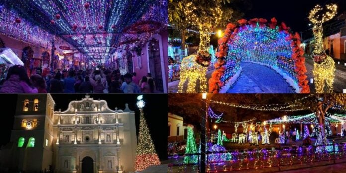 Inaugura luminoso y tradicional Paseo Navideño en Comayagua