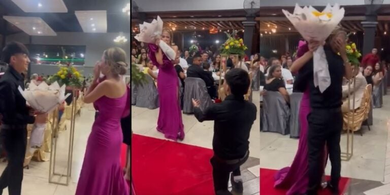 joven pide matrimonio