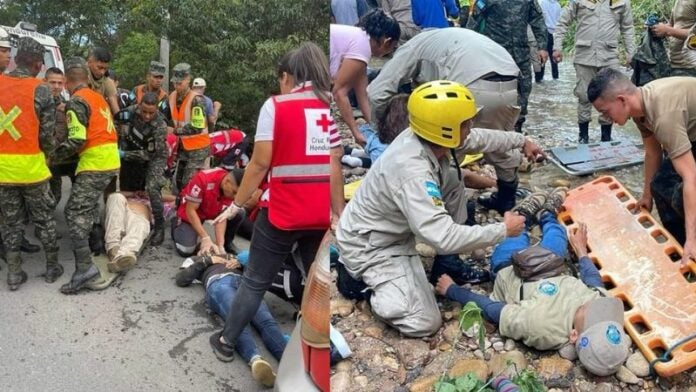 muertos y heridos bus Olancho