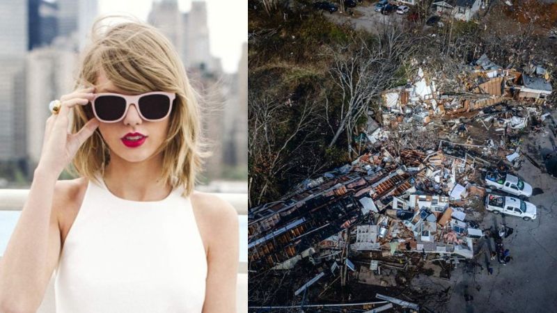 Taylor Swift dona $1 millón para víctimas de tornado en Tennessee