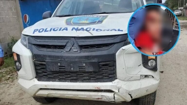 Patrulla atropella y deja gravemente herido a motociclista en Atlántida