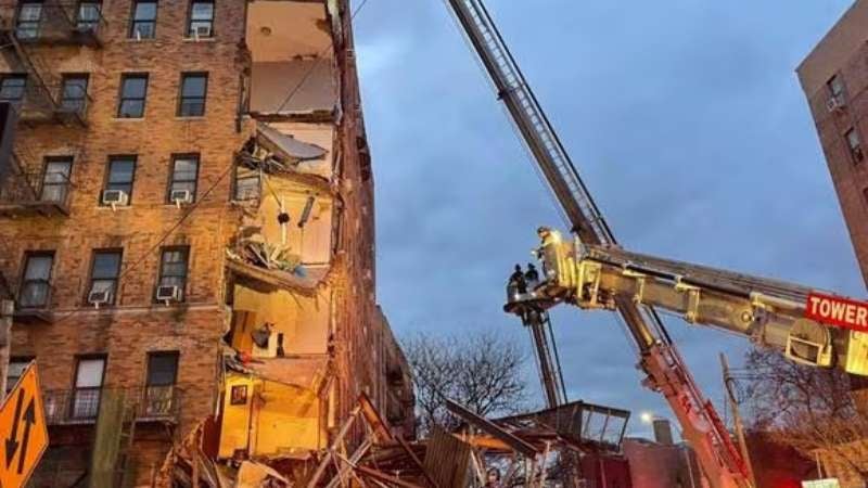Colapso de edificio en Nueva York